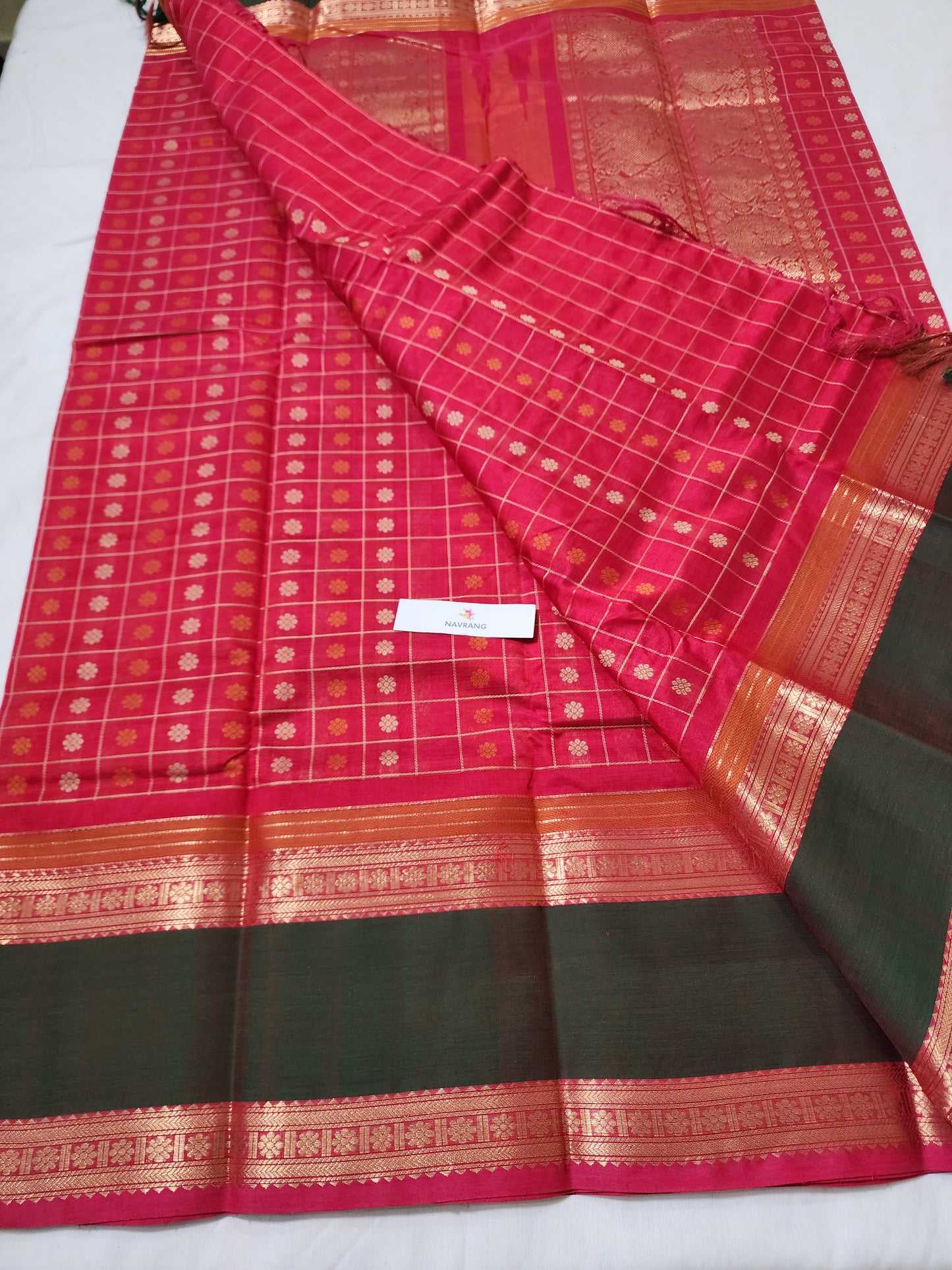 1000 buta Kanchipuram Silk cotton Saree