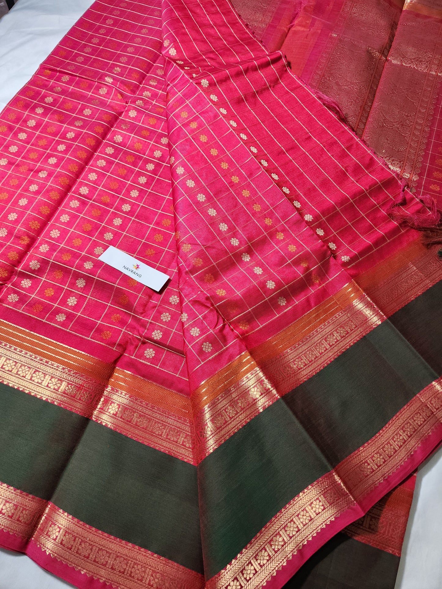 1000 buta Kanchipuram Silk cotton Saree
