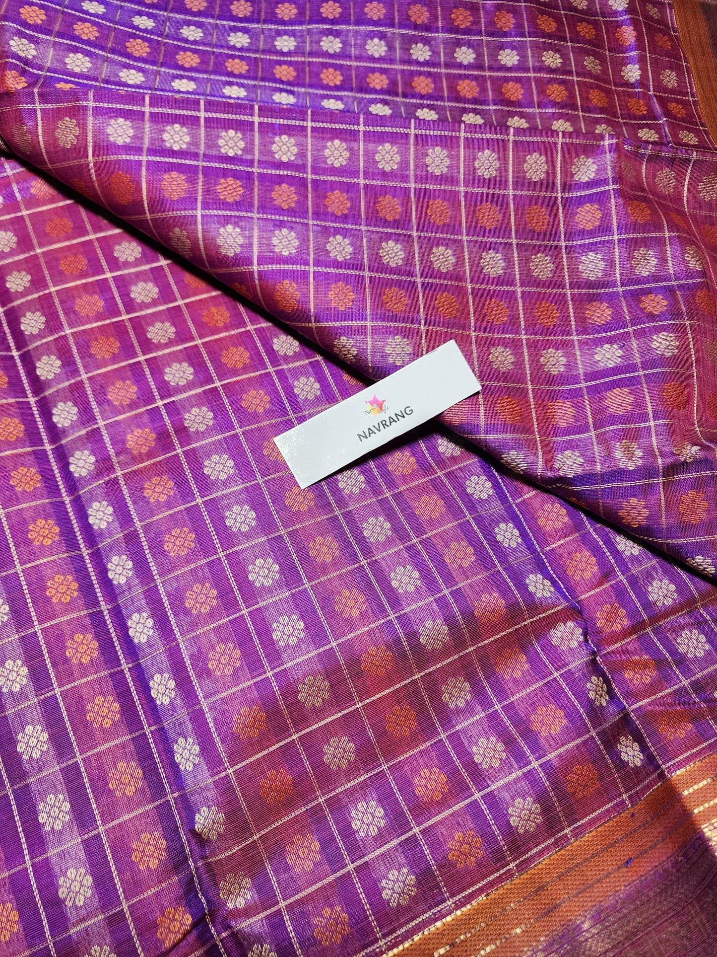 1000 Buta Kanchipuram silk cotton saree
