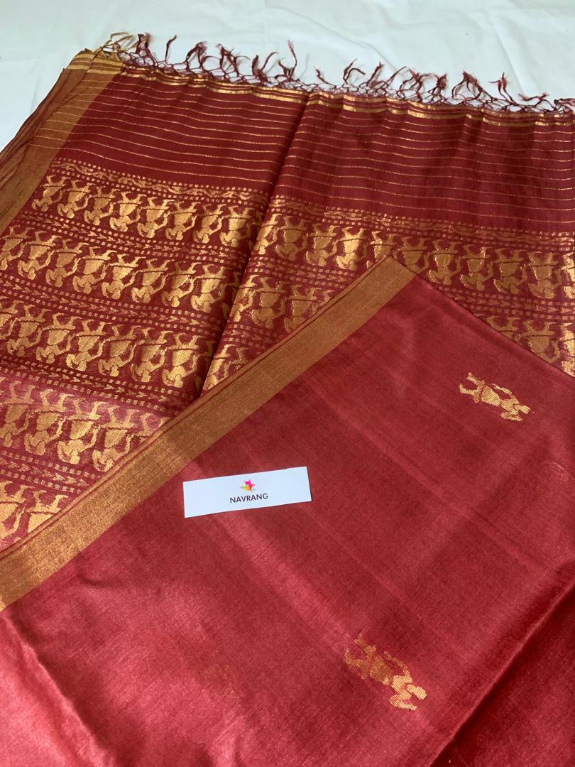Nritya motif kosa silk Saree