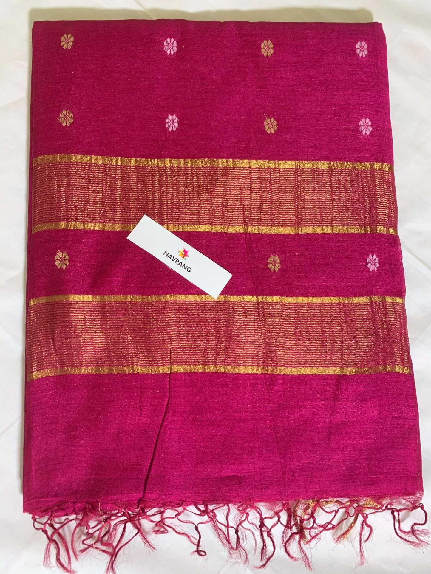 Woven Buta Tussar silk Saree