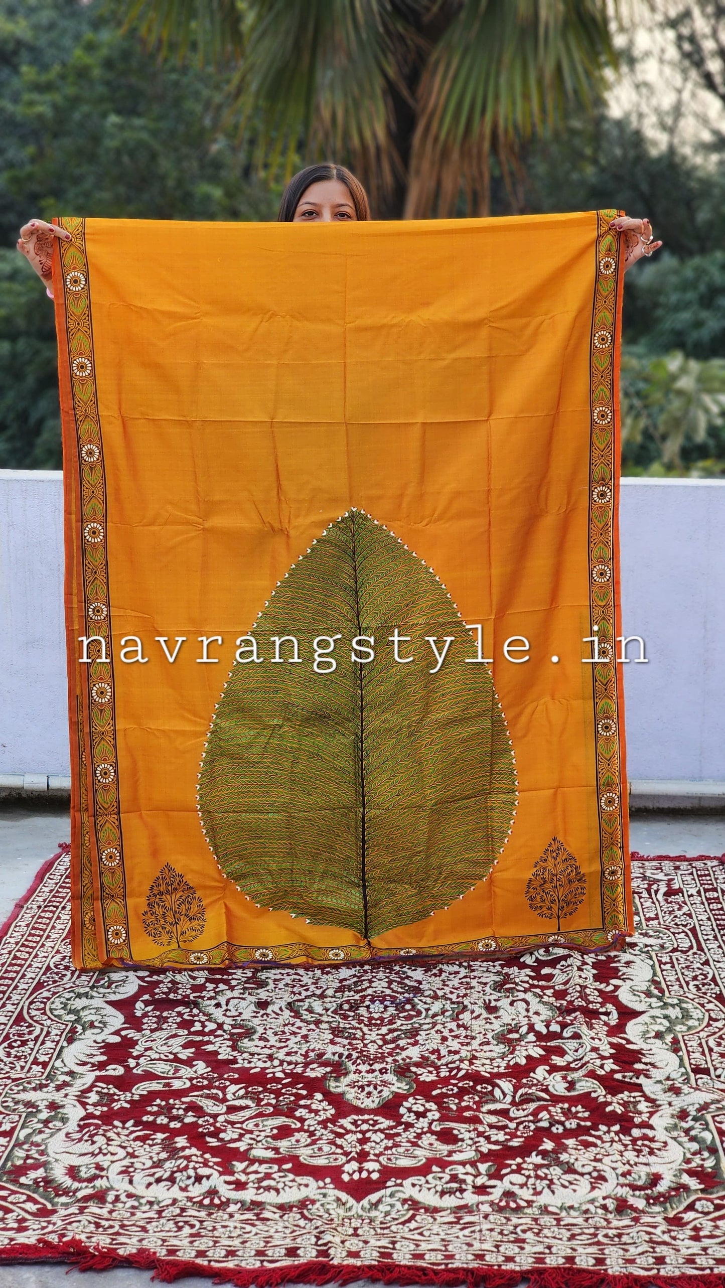 Tree of Life Pattachitra Silk saree