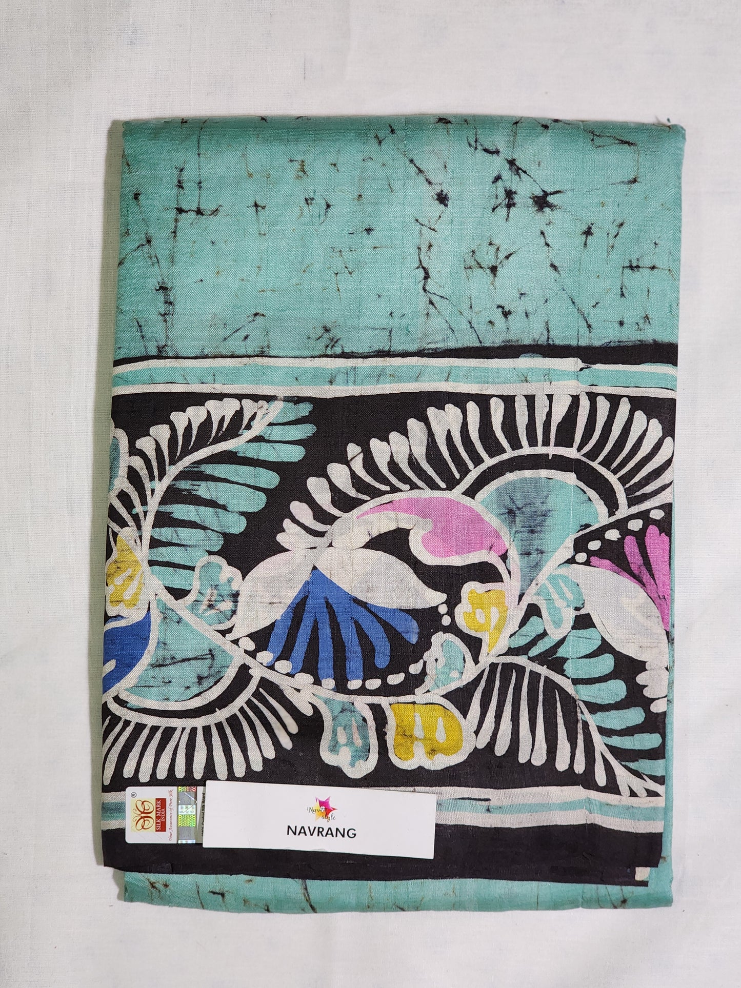 Batik on Pure silk Saree