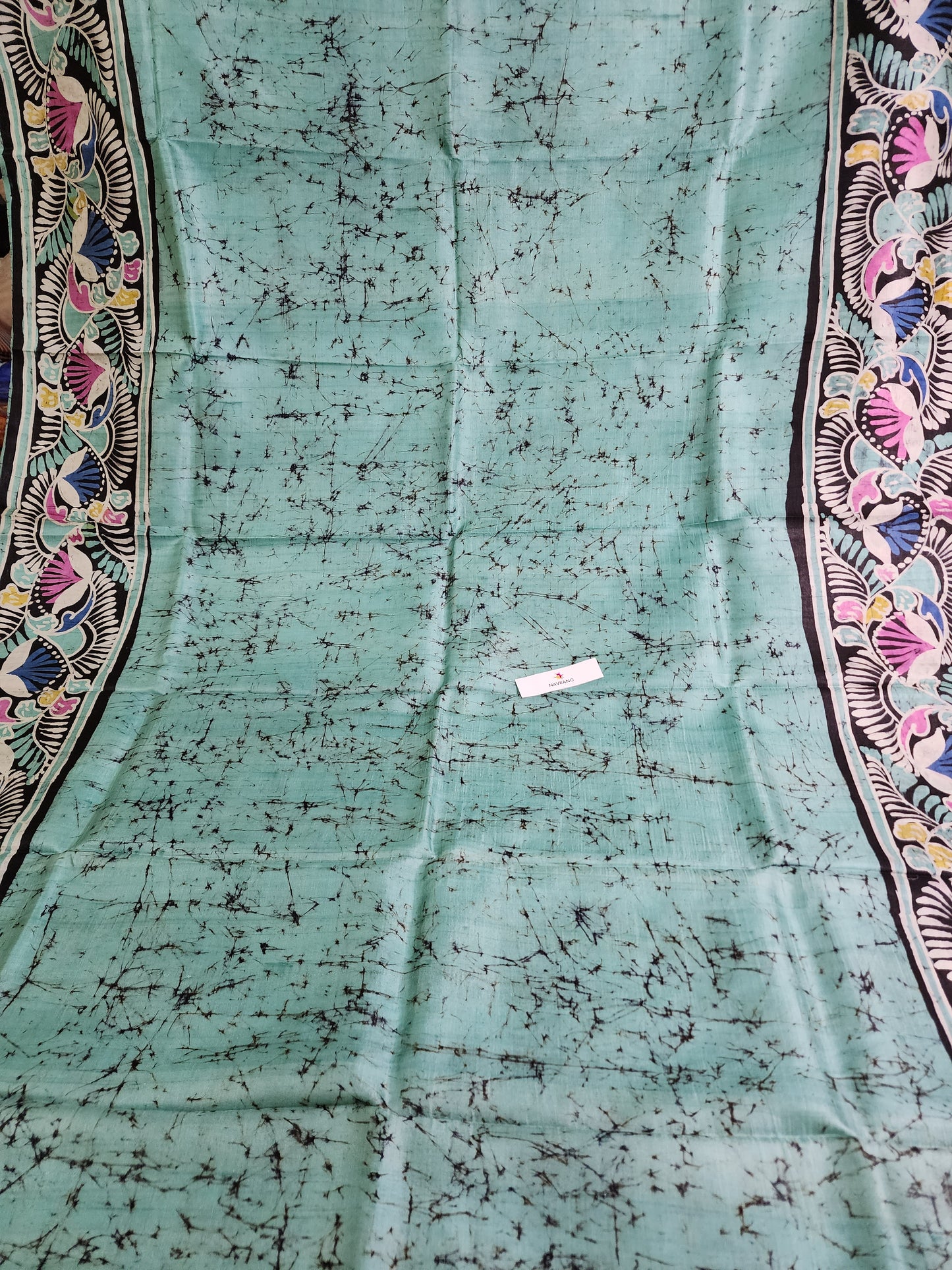 Batik on Pure silk Saree