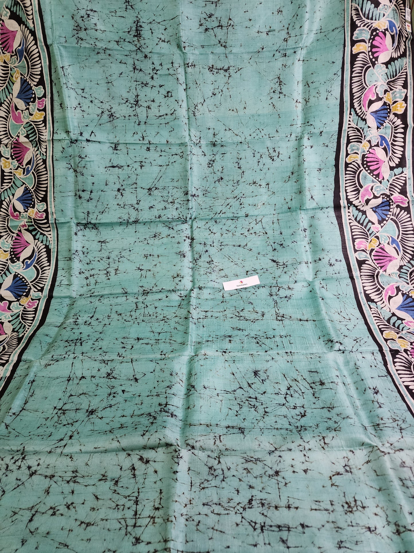 Batik on Pure silk Saree