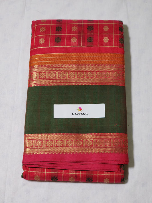 Thousand Buta Kanchipuram silkcotton Saree