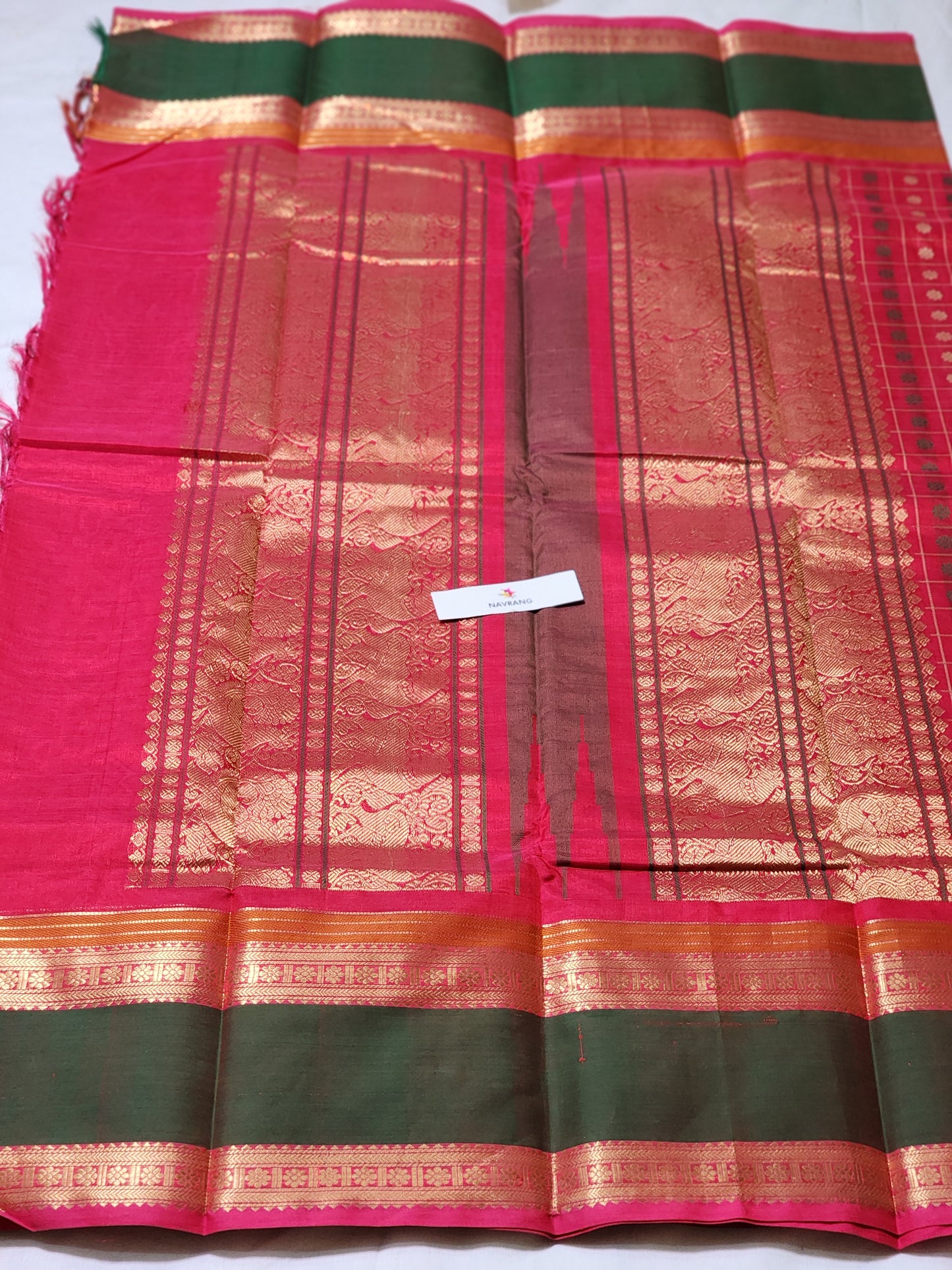 Thousand Buta Kanchipuram silkcotton Saree