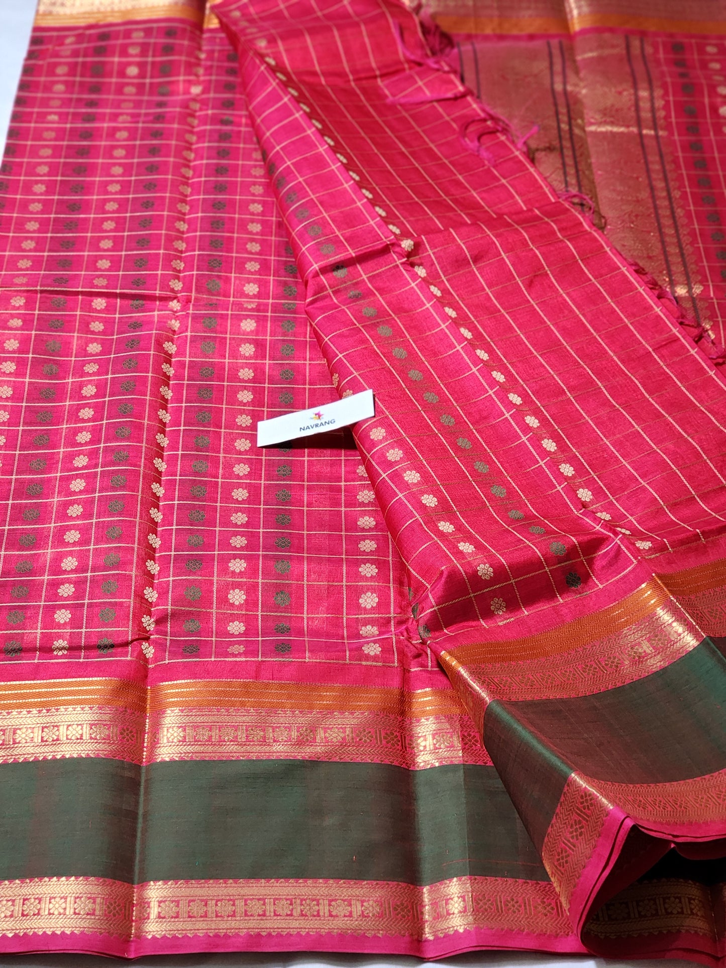 Thousand Buta Kanchipuram silkcotton Saree