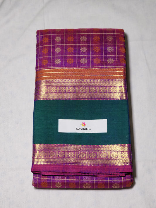 1000 Buta Kanchipuram silk cotton saree