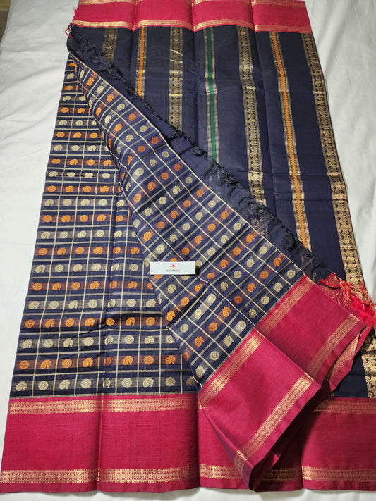 Thousand Buta Kanchipuram cotton Saree