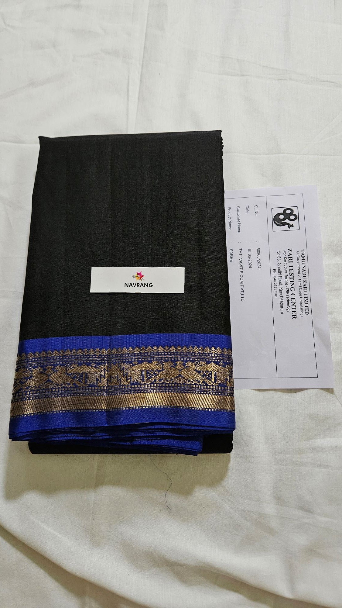 Pure Kanjivaram Silk Saree with Real Zari
