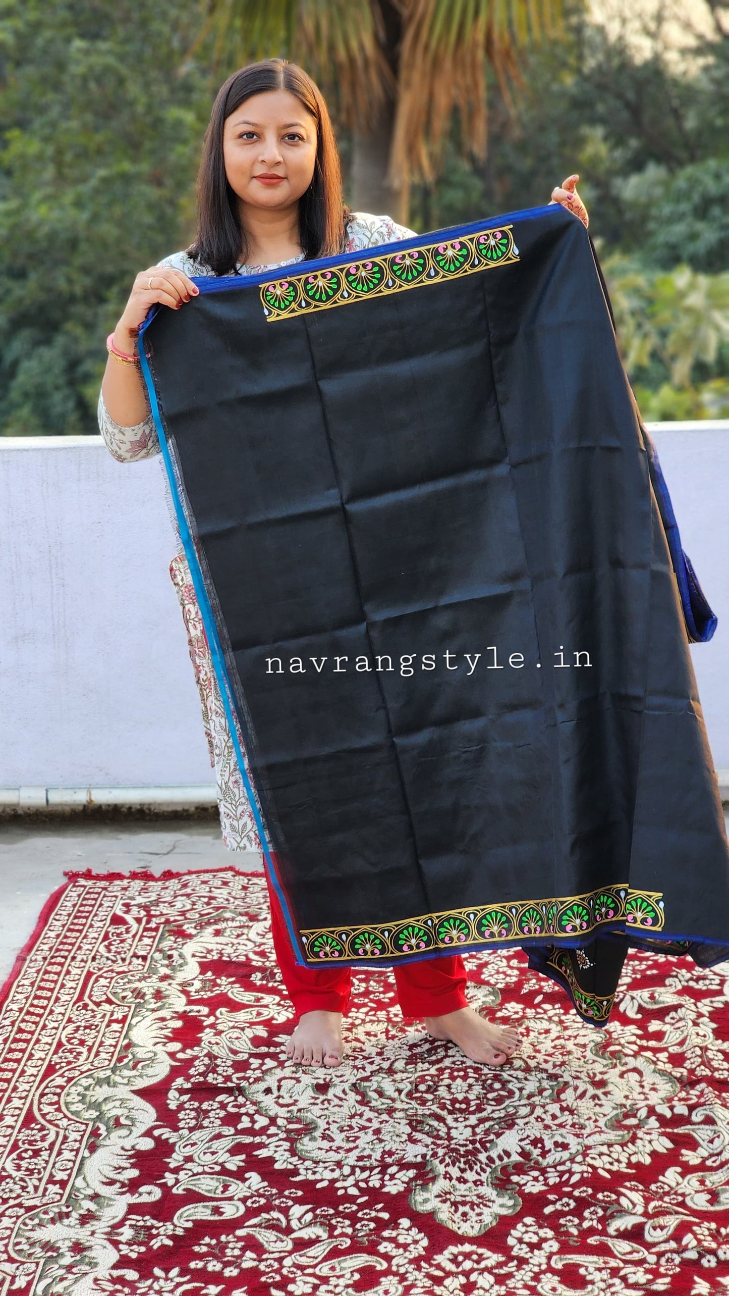 Boita Bandana Pattachitra Silk Saree