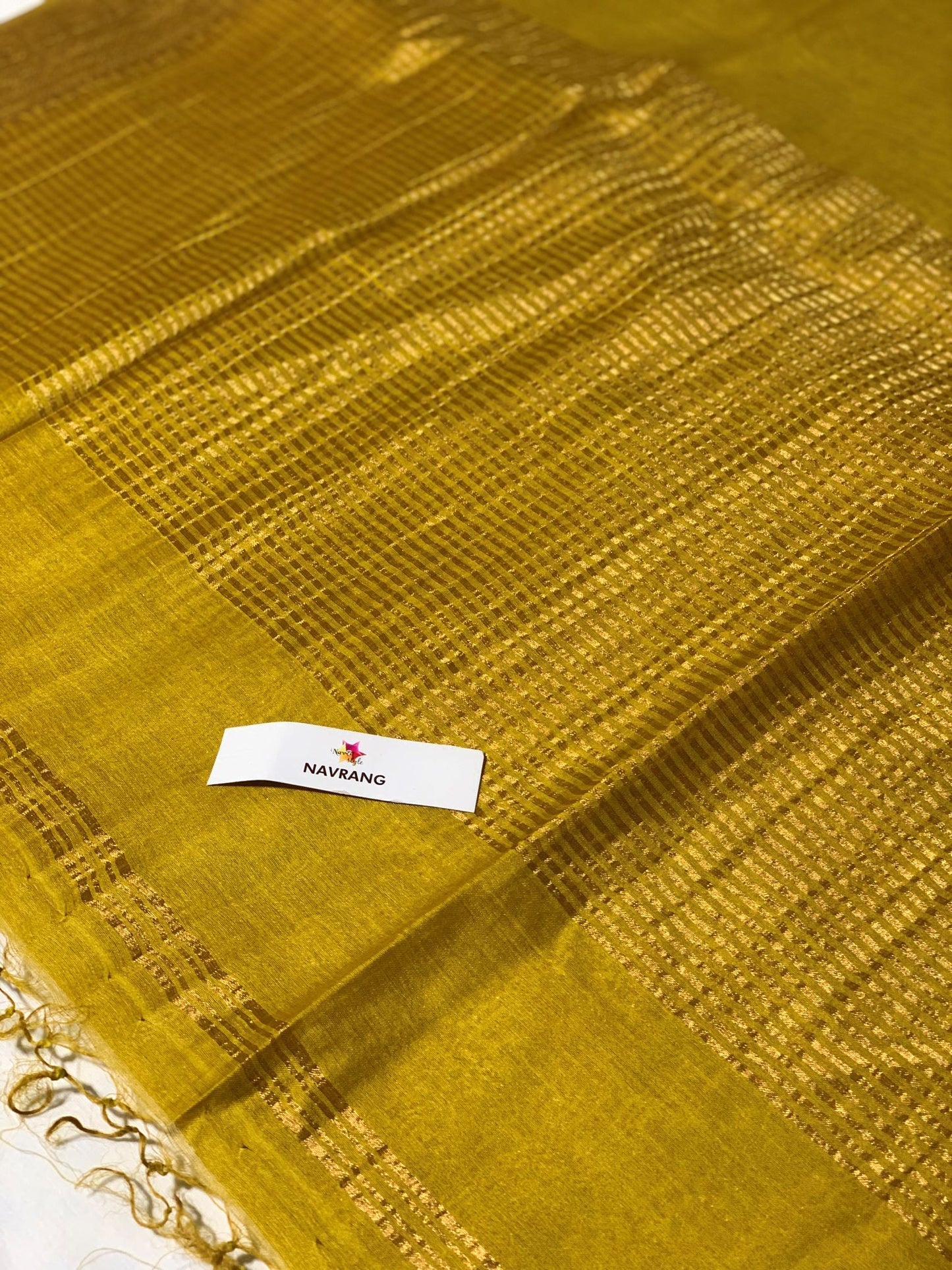 Dhani Plain Tussar Saree with Zari Border