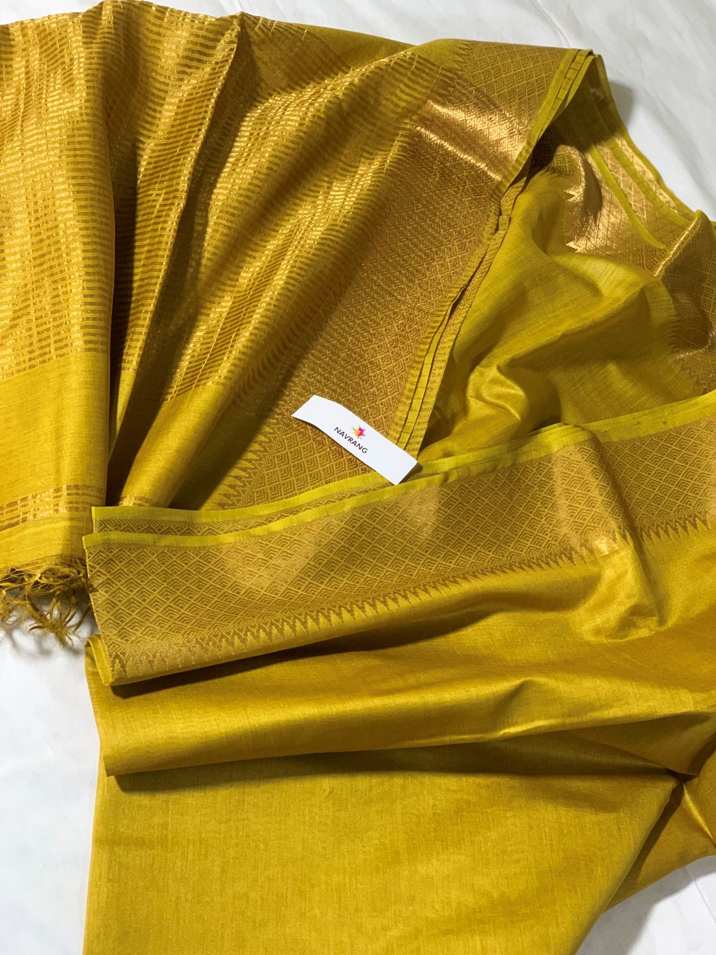 Dhani Plain Tussar Saree with Zari Border