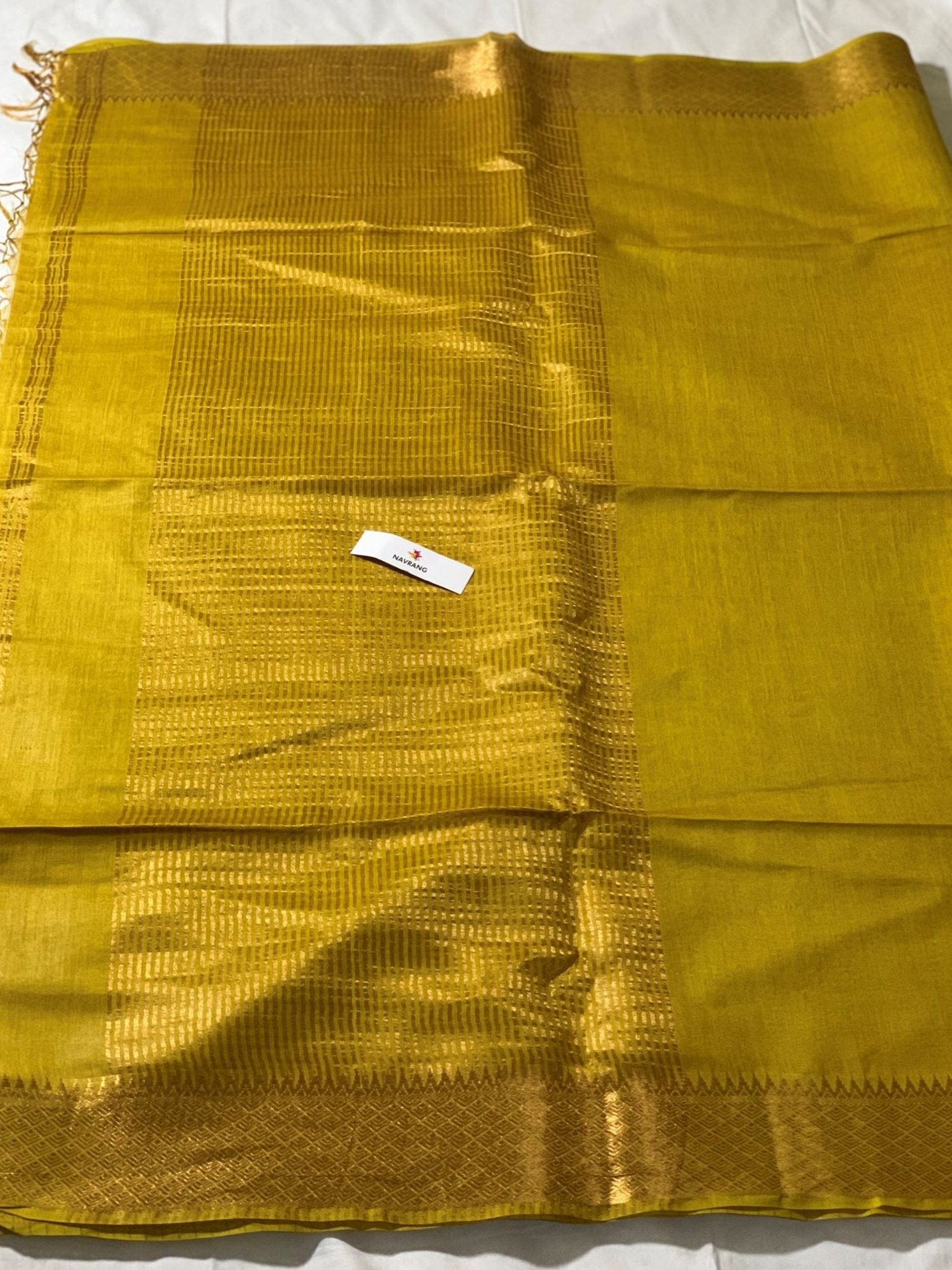 Dhani Plain Tussar Saree with Zari Border