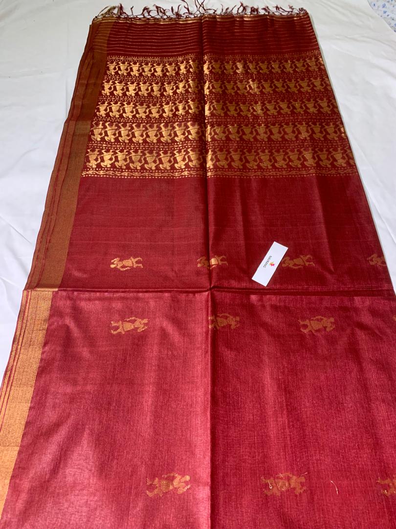 Nritya motif kosa silk Saree