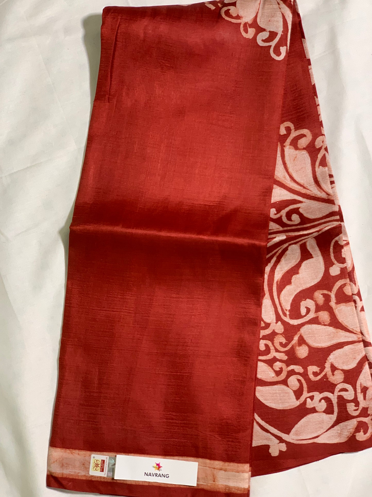 Handpainted pure silk saree