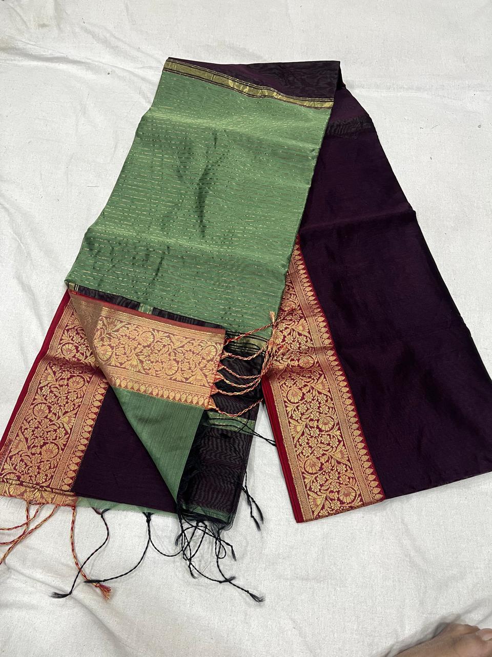 Festive glow Maheshwari silk cotton saree