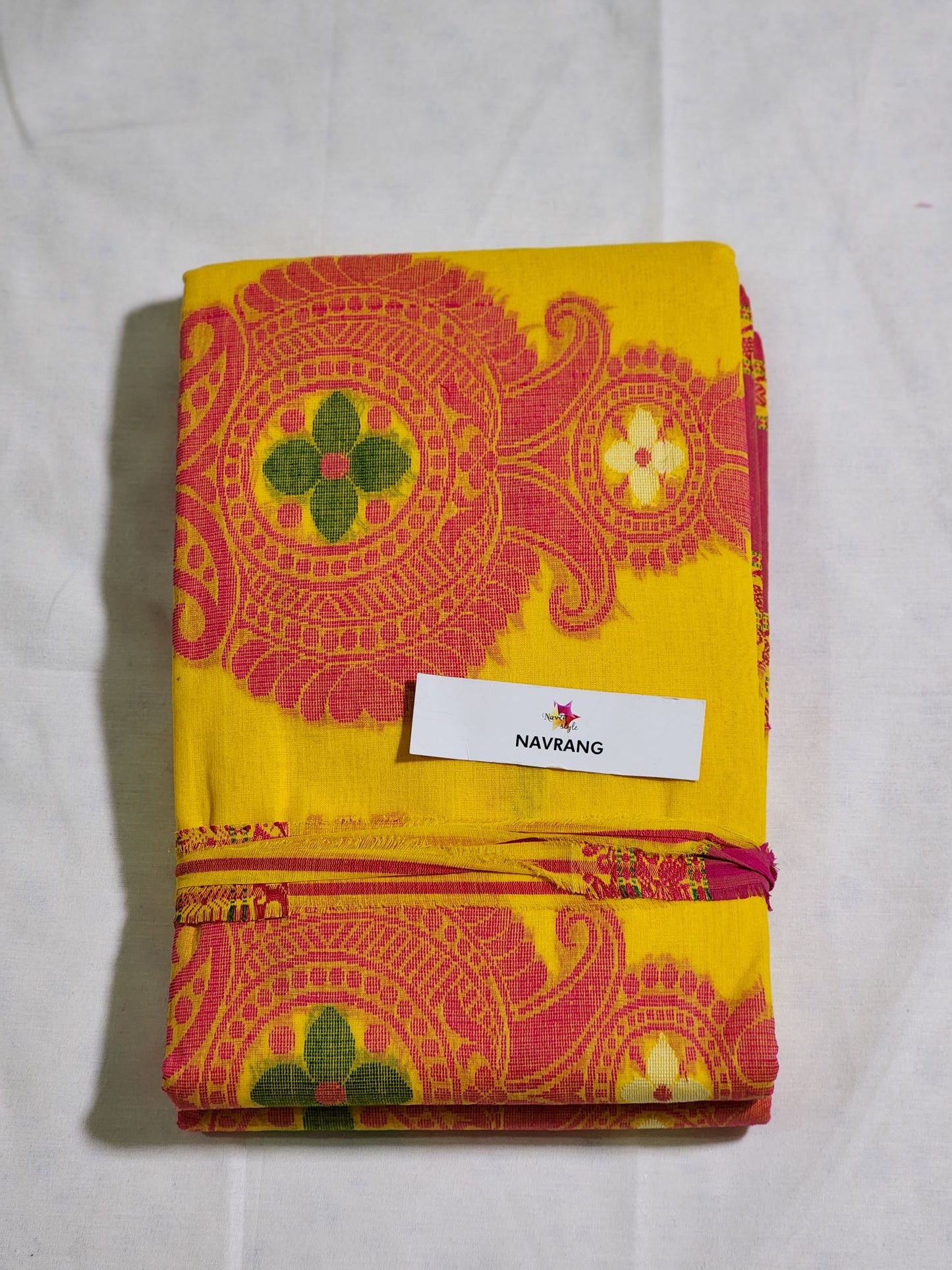 Tant Saree Yellow
