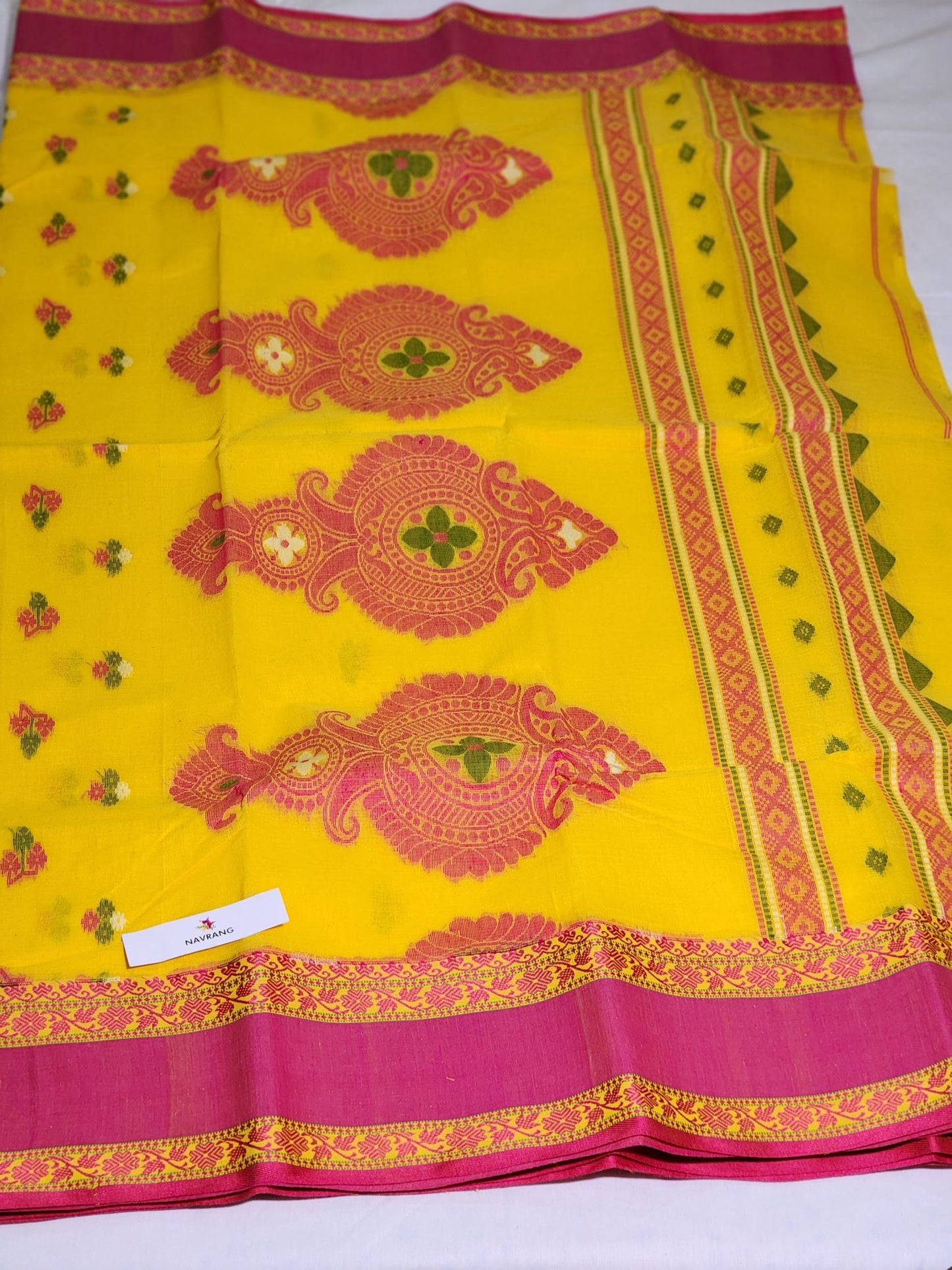 Tant Saree Yellow