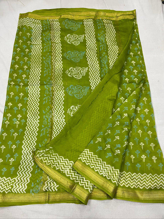 Maheshwari Block printed Saree II