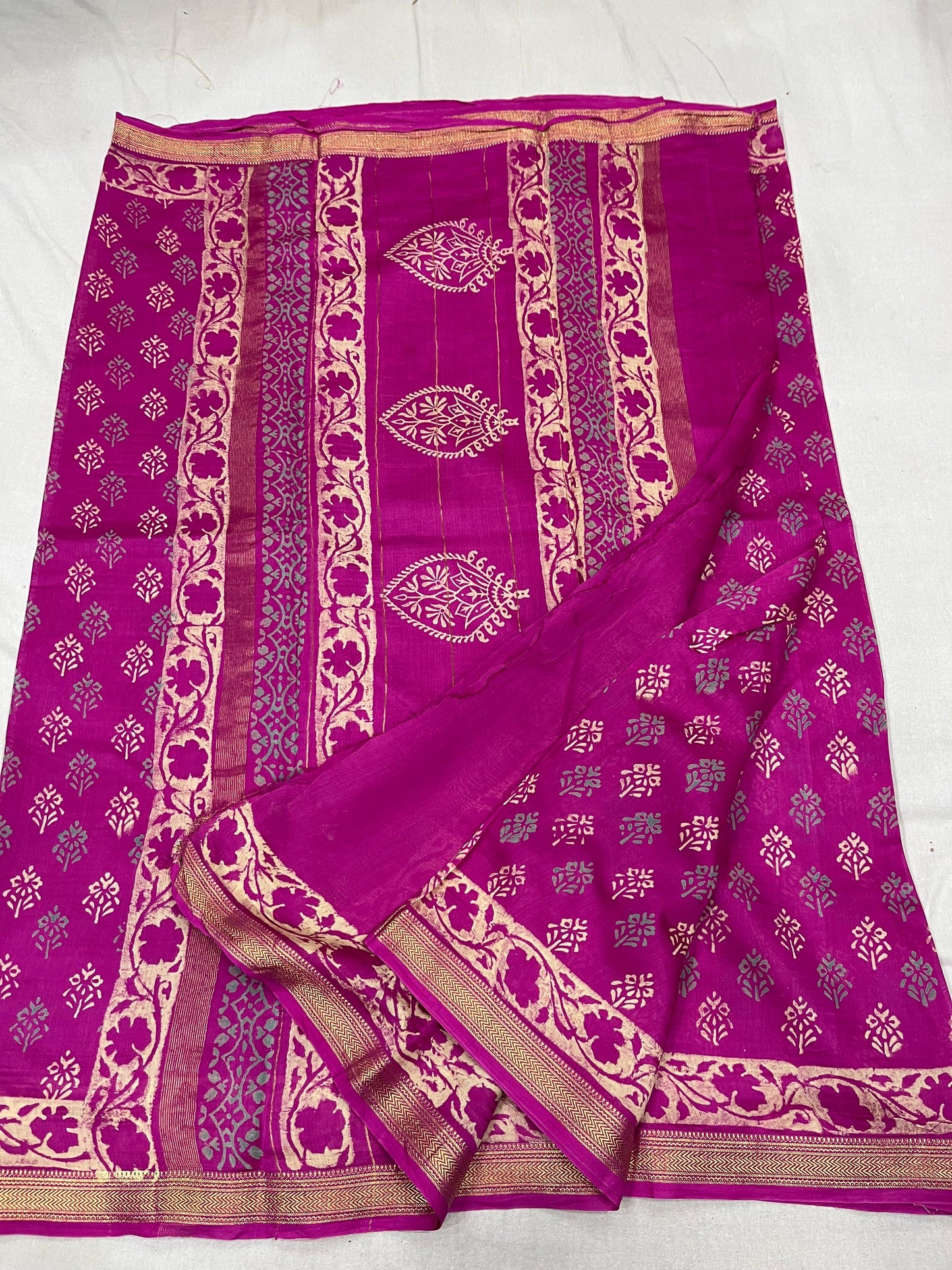 Maheshwari Block printed Saree III