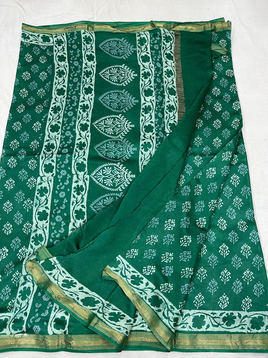 Maheshwari Block printed Saree XI