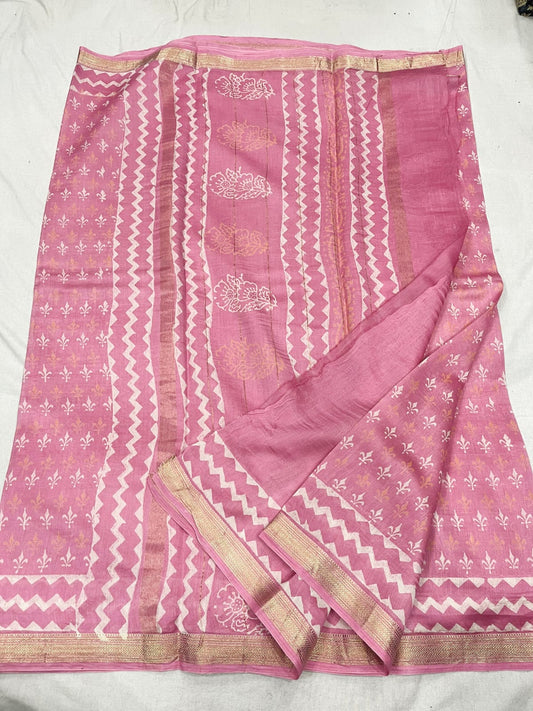 Maheshwari Block printed Saree XIII