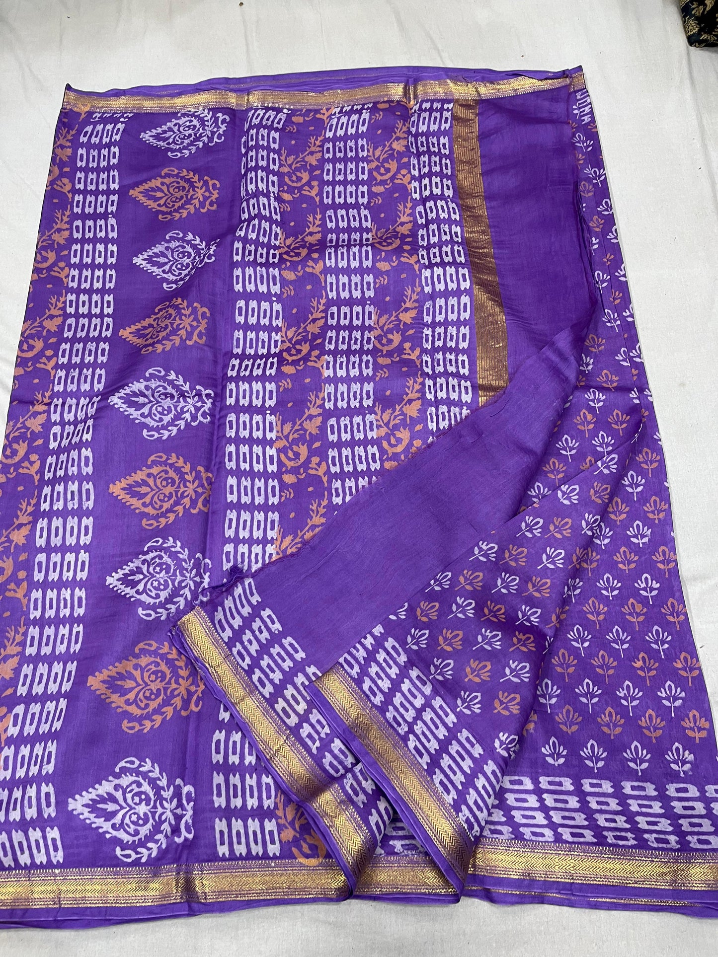 Maheshwari Block printed Saree VI