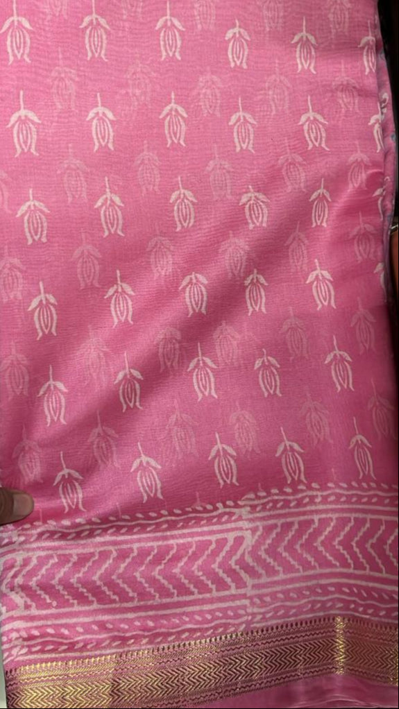 Maheshwari Block printed Saree XII