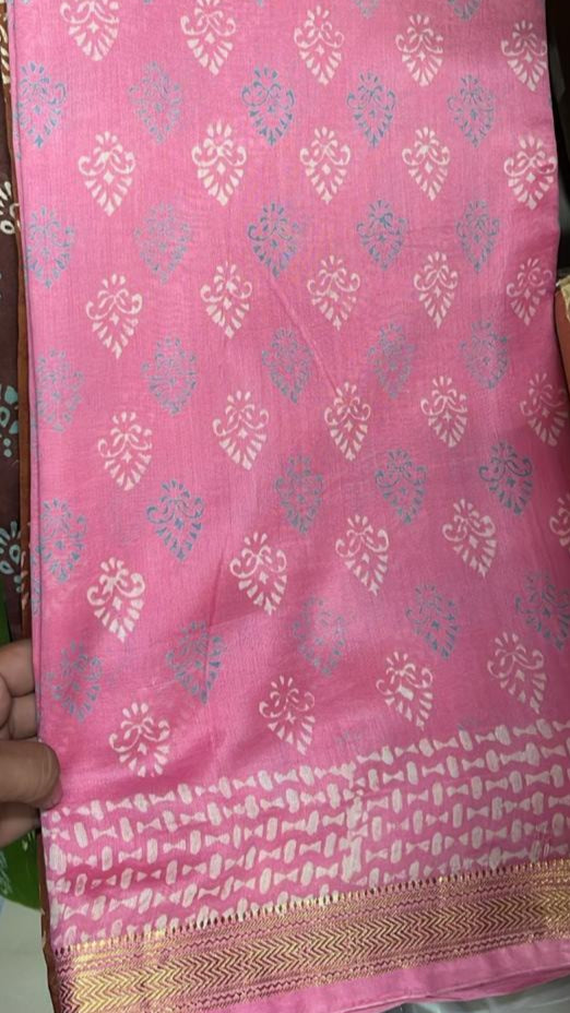Maheshwari Block printed Saree XIV