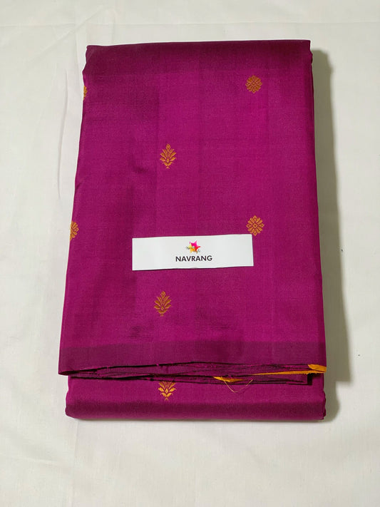 No Zari Kanchipuram Saree