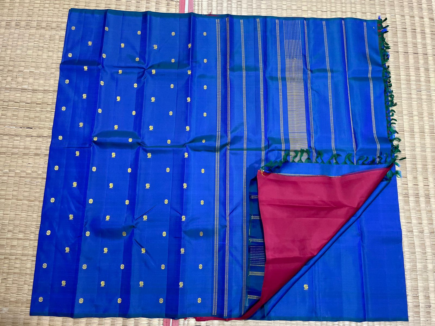 No Zari Pure Silk Kanjivaram Saree