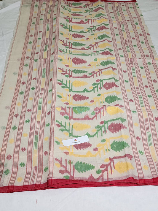 White Cotton Jamdani