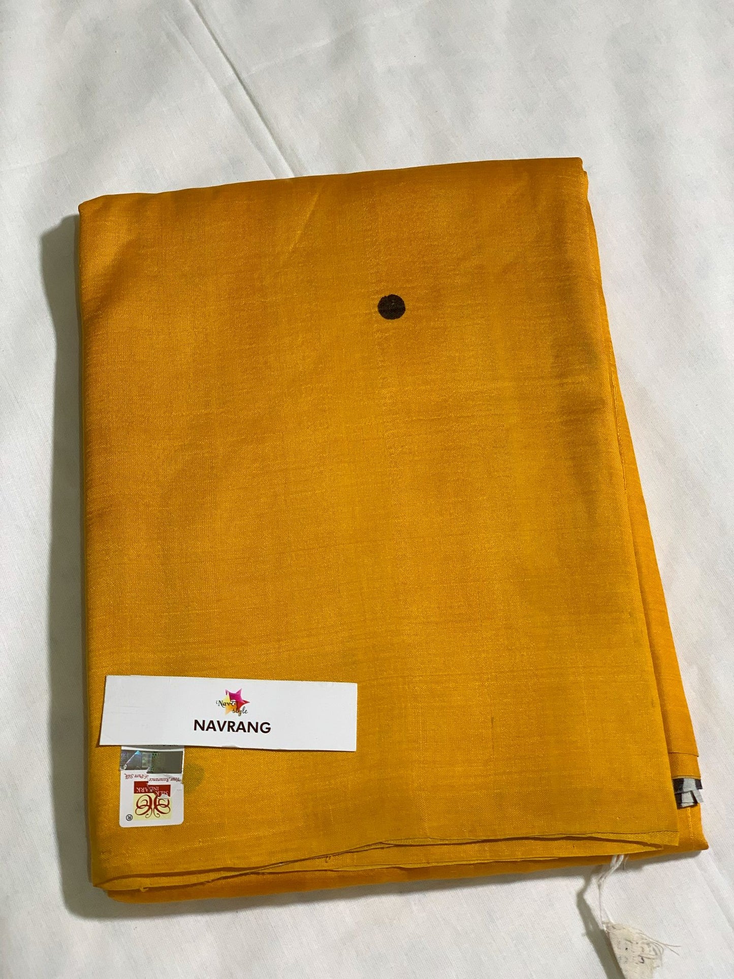 Yellow Murshidabadi silk saree  with Black stripes